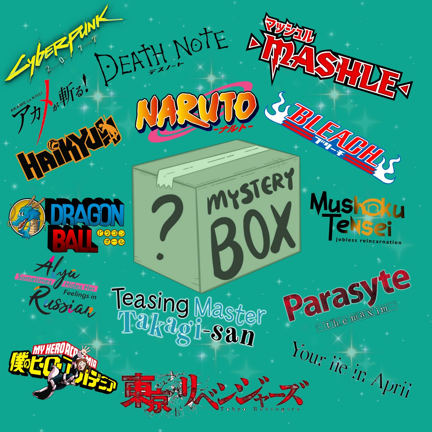 Mystery Box mit klassischen Anime-Stickers – Stufe 2